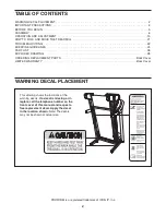 Preview for 2 page of Pro-Form 1050t Treadmill Manual