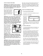 Preview for 15 page of Pro-Form 1050t Treadmill Manual