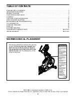 Preview for 2 page of Pro-Form 1110 E PFEL10112.2 User Manual