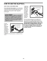 Preview for 19 page of Pro-Form 1110 E PFEL10112.2 User Manual