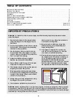 Preview for 2 page of Pro-Form 225c Stepper User Manual