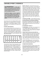 Preview for 25 page of Pro-Form 3.6 Treadmill (French) Manuel De L'Utilisateur