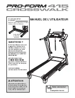 Preview for 1 page of Pro-Form 30754.1 (French) Manuel De L'Utilisateur