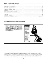 Предварительный просмотр 2 страницы Pro-Form 310 CSX PFEVEX73916.0 User Manual