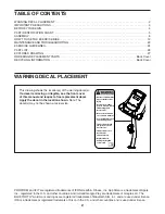 Предварительный просмотр 2 страницы Pro-Form 320 CSX+ User Manual