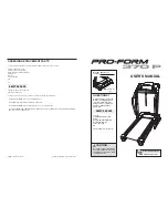 Preview for 1 page of Pro-Form 370P PETL37905.1 User Manual