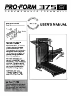 Pro-Form 375 Si Manual preview