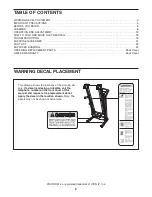 Preview for 2 page of Pro-Form 380 CS User Manual