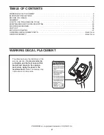 Предварительный просмотр 2 страницы Pro-Form 380 CSX User Manual