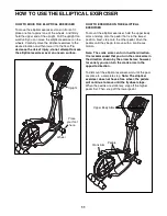 Preview for 11 page of Pro-Form 380 F Elliptical Manual