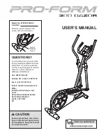 Предварительный просмотр 1 страницы Pro-Form 380 Razor PFEVEL74008.0 User Manual