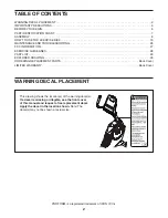 Preview for 2 page of Pro-Form 4.0 RT User Manual