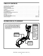 Предварительный просмотр 2 страницы Pro-Form 405 CE READ DRIVE Manual