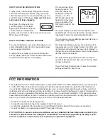 Предварительный просмотр 20 страницы Pro-Form 420 Ce Elliptical Manual