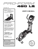 Pro-Form 480 LE User Manual preview