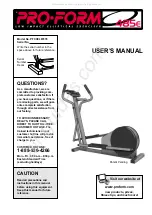 Предварительный просмотр 1 страницы Pro-Form 485e User Manual