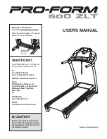 Pro-Form 500 ZLT PETL59910.0 User Manual preview