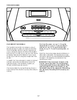 Предварительный просмотр 17 страницы Pro-Form 505 CST PFTL60913.1 User Manual