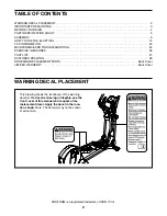 Preview for 2 page of Pro-Form 510 EX User Manual