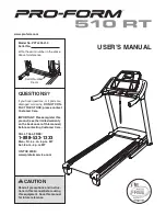 Pro-Form 510 Rt Treadmill Manual preview