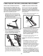 Предварительный просмотр 22 страницы Pro-Form 520 Zn Treadmill (Spanish) Manual Del Usuario