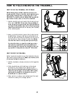 Preview for 22 page of Pro-Form 520i Treadmill User Manual