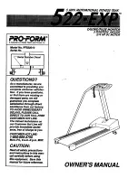 Pro-Form 522 Exp Manual preview