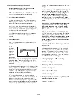 Preview for 22 page of Pro-Form 525 CSX PFEX62715.0 User Manual