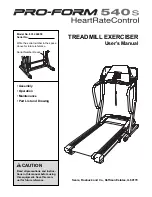 Pro-Form 540S HEARTRATE CONTROL User Manual preview