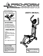 Предварительный просмотр 1 страницы Pro-Form 565 EKG User Manual