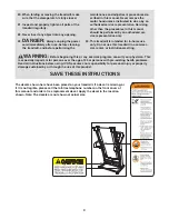 Preview for 4 page of Pro-Form 595Pi User Manual