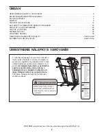 Предварительный просмотр 2 страницы Pro-Form 600 Zlt Treadmill (Slovakian) Návod Na Použitie