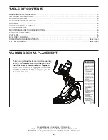 Preview for 2 page of Pro-Form 620 E User Manual