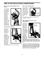 Preview for 9 page of Pro-Form 650 Cardio Cross Trainer User Manual