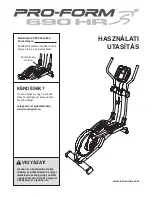 Preview for 1 page of Pro-Form 690 Hr Elliptical (Hungarian) Hasznalati Utasitas Manual