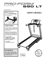 Pro-Form 690 Lt Treadmill Manual preview