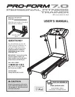 Preview for 1 page of Pro-Form 7.0 PFTL57807.1 User Manual