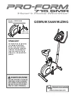 Pro-Form 715 Smr Bike (Dutch) Gebruiksaanwijzing preview