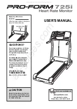 Preview for 1 page of Pro-Form 725i User Manual