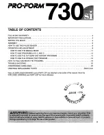 Preview for 3 page of Pro-Form 730si User Manual