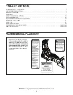 Preview for 2 page of Pro-Form 735 E User Manual