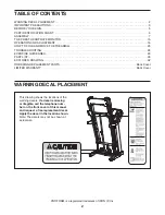 Preview for 2 page of Pro-Form 925 CT User Manual