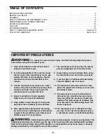 Preview for 2 page of Pro-Form 970R User Manual