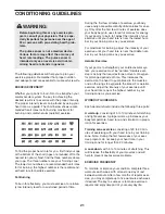 Preview for 21 page of Pro-Form C 830 User Manual