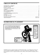 Preview for 2 page of Pro-Form CARBON HIT H7 User Manual