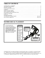 Preview for 2 page of Pro-Form CARBON R10 User Manual