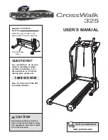 Pro-Form CrossWalk 325 User Manual preview