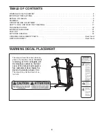 Preview for 2 page of Pro-Form CROSSWALK FIT 415 User Manual