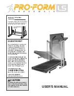 Pro-Form Crosswalk LS User Manual preview