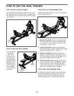 Preview for 13 page of Pro-Form Dual Trainer PFRW5913.0 User Manual